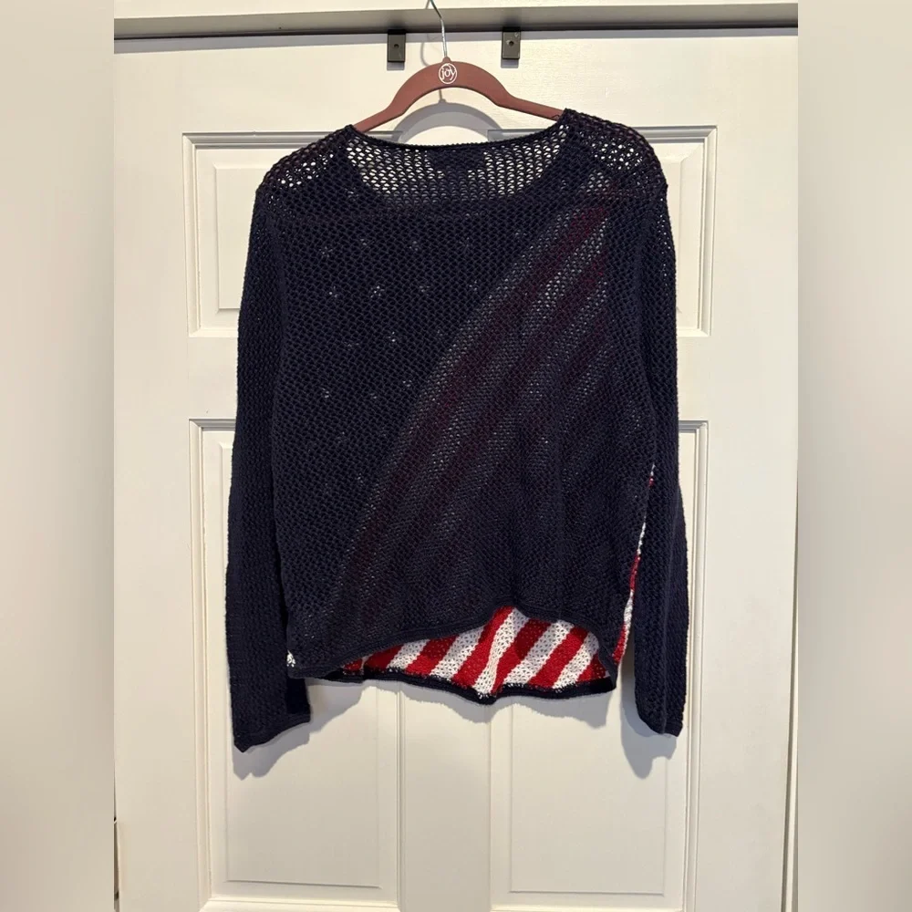 Norton Studio American Glad See Through Sweater Vintage - Picture 2 of 3